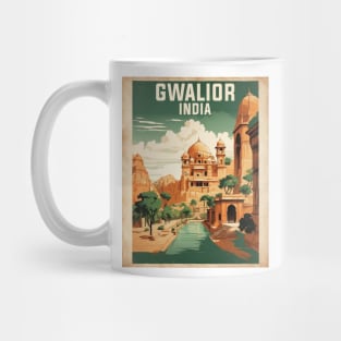 Gwalior India Vintage Tourism Travel Mug